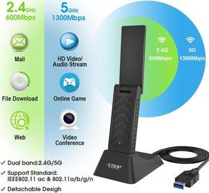 1900Mbps 2.4G / 5G Hz  802.11n  Dual Band Adapter USB 3.0  Wireless  PC  Lan  802.11AC Dongle Network Linux win10