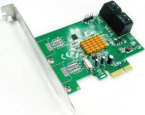4 Ports SATA3.0 6Gbps to PCI-Express  Expansion Card 88SE9215 Chipset for Marvell