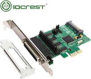 IOCREST 4 DB-9 serial rs232 ports pcie controller card with 1 TTL port with fan-out cable