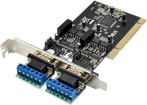 PCI To RS422 RS485 Converter Adapter Card PCI to 2 Port RS485 / RS422 Serial Card MCS9865 Chipset rs-485 rs-422