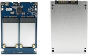 Dual mSATA RAID to 22pin SATA Adapter 2.5 inch SATA 3.0 Enclosure USB3.0 to 2 MSATA SATA 3 RAID 0/1