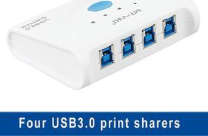 high speed USB3.0 sharing switch type-B 4 port usb3.0 hub printer sharing switch Four in and one out MT-SW341