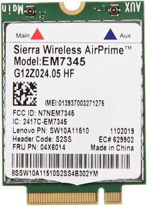 Network Card, EM7345 4G LTE WWAN Card Module for X250 X1C W550 T450 X240 T440 Support for LTE/HSPA+ /EMEA