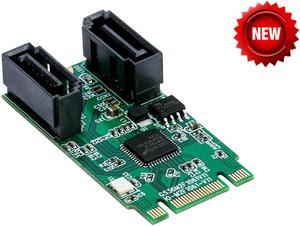 M.2(PCIe) to 2 Port SATA3.0 6G RAID Adapter RAID0 RAID1 win10