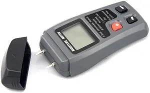 1 Piece EMT01 Moisture Meter Needle Type Wood Moisture Tester Moisture Content Tester Black
