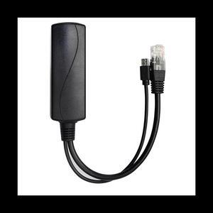 100M PoE Splitter 5V 2.4A IEEE802.3Af PoE Splitter Cable Micro-USB Interface for Raspberry Pi