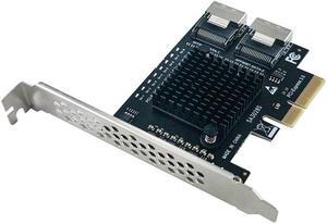 8 Port SATA 3.0 SFF8087 PCIe 3.0 X4 To Mini SAS  Controller PCIe To SFF 8087 SFF-8087 SATA3 ASM1166 Chip Adapter Expansion Card