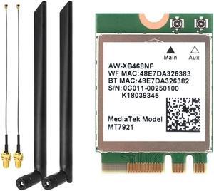 MT7921 6 2.4G 5G Gigabit Network Card Desktop Computer Laptop Built-In Wireless Network Card With External Antenna