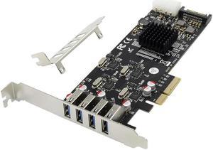 PCIe X4 USB3.0 4 ports USB3.0 Expansion card 20Gt/S 5G/CH NEC720202 Chipset usb3.2 win10 pci-e transfer