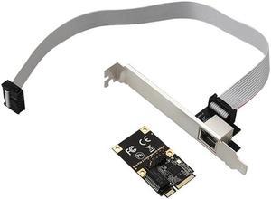 Mini PCIE Single Port Gigabit Network Card 2500M Ethernet Network Adapter RJ45 LAN Gaming Network Card