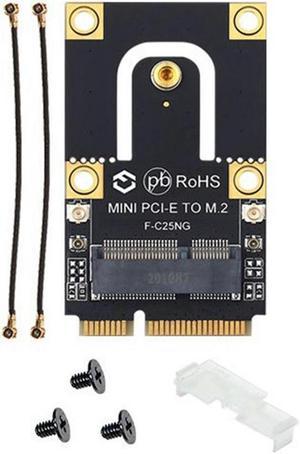 M.2 to Mini PCI-E Adapter Without 6E AX210 Wireless Card 5374Mbps 802.11AX 2.4G/5Ghz/6Ghz BT5.2, M.2 to Mini PCIE