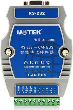UTEK UT-2505 RS232 to CAN BUS RS-232 Turn CANBUS ligent Protocol Converter Industrial Adapter