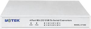 UT-860 USB 2.0 to 4 Ports RS232 Adapter Convertor DB9 COM RS-232 Serial Port Multiplier USB2.0 TO RS232 HUB