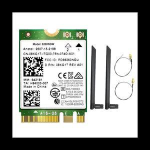 8260 8260NGW Card+2X8DB Antenna 2.4G/5Ghz 867M Bluetooth 4.2 NGFF M.2 Wireless Card Module for AC 8260