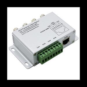 4CH Passive Video Balun for TVI CVI AHD Cameras CCTV Via Twisted Pairs UTP Video Balun 4CH Transceiver BNC To UTP RJ45