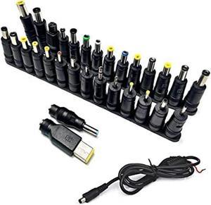 31Pcs Laptop DC Power Supply Adapter Connector Plug AC DC Jack Charger Connectors Laptop Power Adapter Conversion Head