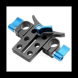 Aluminum Alloy 15MM Telephoto Lens Bracket Adapter Extension Tube Clip for 5D3 5D2 SLR DSLR Camera,Blue