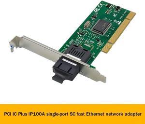 PCI IC Plus IP100A Single Port Fast 100Mbps Fiber Optic Network Card Ethernet Adapter Network Card