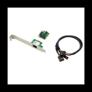 2.5Gb Network Card 2500Mbps Gigabit Ethernet Card Lan Adapter 1 Port RJ45 Mini PCIe Network Adapter for PC Desktop