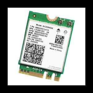 AX200 AX200NGW Network Card M.2 NGFF Card Bluetooth 5.0 6 2.4G/5G 802.11Ac/Ax Wireless Adapter Card