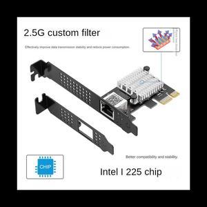 2.5G Single Port Gigabit LAN Card Power Port 2500M Desktop Server Gaming Gaming LAN Card IO-PCE225-GLAN