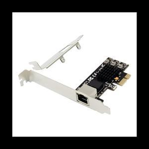 Server Network Card PCIE X1 RTL8125 Adapter Card Single Port 2.5G Copper Cable Gigabit Ethernet LAN Network Card