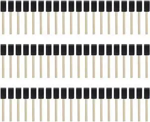 100Pcs Foam Brush,Sponge Wood Handle Paint Brush,Foam Paint Brushes,1inch Foam Brush Painting Set for Acrylics,Crafts