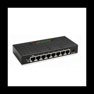 8Port Gigabit Switch Ethernet Smart Switcher High Performance 1000Mbps Network Switch RJ45 Hub Internet Injector US Plug