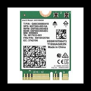 AX210NGW Card, Wi-Fi 6E 11AX Wireless Module Expand To 6GHz MU-MIMO Tri-Band Internal Network Adapter+Bluetooth 5.2