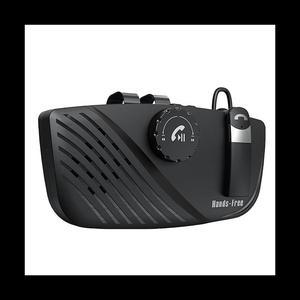 Car Bluetooth 5.0 Transmitter Receiver Wireless Sun Visor Handsfree Speakerphone Car Kit with Audio Adpater