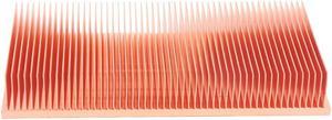 Pure Copper Heatsink 100X50X15mm Skiving Fin Heat Sink Radiator for Electronic RAM Chip LED VGA Cooling Cooler