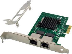 BCM5720 PCIE X1 Gigabit Ethernet Network Card Dual Port Server Network Adapter Card Compatible with WOL PXE VLAN