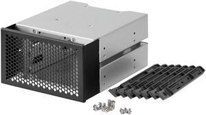 3.5 Inch HDD Cage Rack Hard Driver Tray Hard Drive Cage Support 3 HDD Hard Disks