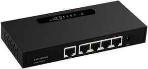 2.5G Gigabit Switch 4 Port Gigabit Ethernet Switch Unmanaged Switch Home Switch Network Splitter EU Plug