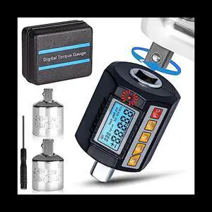 Digital Torque Wrench Adapter 1/2, 3/8Inch, 1/4Inch-on LED Backlight Memory Function 50H Working Time for Car Repairing
