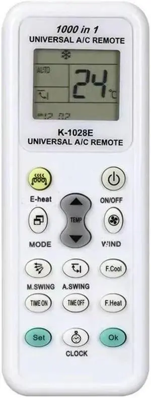 English Version Air Conditioner Remote Control Universal Controller K-1028E     English Version Air Conditioner Remote Control Universal Controller K-1028E