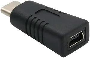 Universal Smartphone Tablet Adapter Mini USB Female to Type C Male Adapter Black     Universal Smartphone Tablet Adapter Mini USB Female to Type C Male Adapter Black