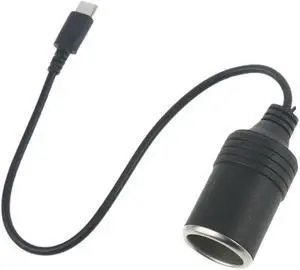USB C PD Type C Male to 12V 5A Car Socket Female Converter Cable for GPS DVR     USB C PD Type C Male to 12V 5A Car Socket Female Converter Cable for GPS DVR