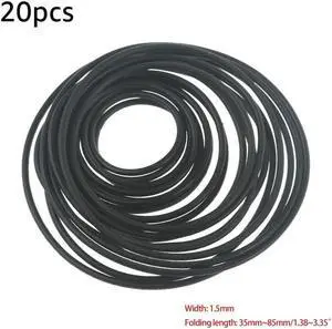 20Pcs 1.5x1.5mm Round Assorted Cassette Tape Machine Belt Pulley Belt     20Pcs 1.5x1.5mm Round Assorted Cassette Tape Machine Belt Pulley Belt