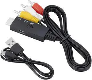High Definition AV RCA to HDMI-Compatible Converter Cable 1080P/720P 60HZ Output 1meter/3.2ft     High Definition AV RCA to HDMI-Compatible Converter Cable 1080P/720P 60HZ Output 1meter/3.2ft
