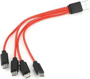 Multi Charging Cable 4 in 1 Multiple Micro USB Charging Cord Adapter Micro USB     Multi Charging Cable 4 in 1 Multiple Micro USB Charging Cord Adapter Micro USB