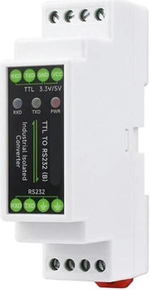 ruth's sister DIN-Rail TTL to RS232 Converter Full Duplex Isolated end Protections Without Additional Power Supply
