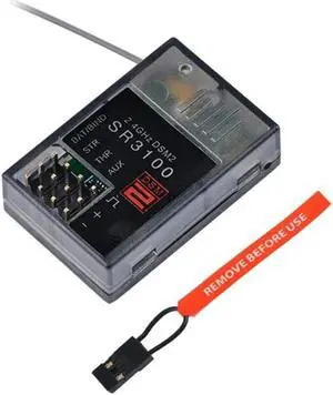 ruth's sister 2.4GHz SR3100 3-Channel Modulation 3CH Receiver for DX2E DX3R DX4C Transmitters