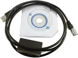 ruth's sister Data Download Cable for Topcon Total Stations USB to 6-pin Male Aviation for Hea