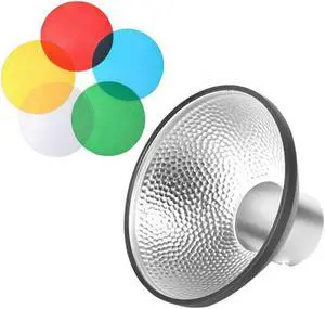 ruth's sister GODOXAD200 AD-M Standard Reflector Beauty Dish with 5 Colors Filters Soft Diffuser for GODOXAD200/AD200Pro AD360II Camera