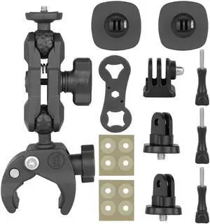 ruth's sister Motorcycle Mount Clamp Convenient 360degree Round Mount for Action Cameras Phones on Bikes Easy to Install