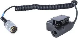 ruth's sister U94 PTT Adapter Push to Talking Button Walkies Talkie Headsets Cable for AN/PRC148 & AN/PRC152 6 Pin