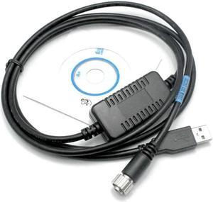 ruth's sister USB DOC210 Data Transfer Cable for Topcon ES-602G ES-605G OS-602G Southern Sokia Topcon Total Stations (USB Male)
