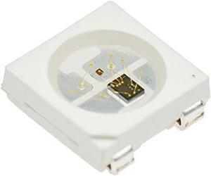 Ruth's sister 100PCS WS2812B RGB LED Chip 5050SMD White PCB WS2812 Individually Addressable Chip Pixels DC5V