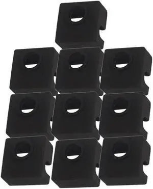 Ruth's sister 10Pcs/Lot 3D Printer Nozzle Silicone Socks Cover Heating Insulation Case For Heater Block For Ender-3 CR-10 Extruder